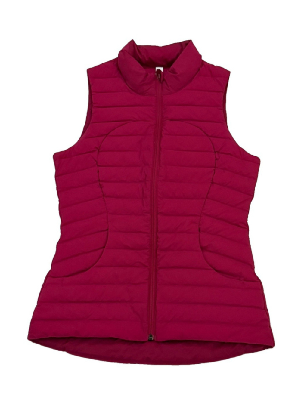 Lululemon Pack It Down Vest Womens Hot Pink Goose Down Full Zip Size 4